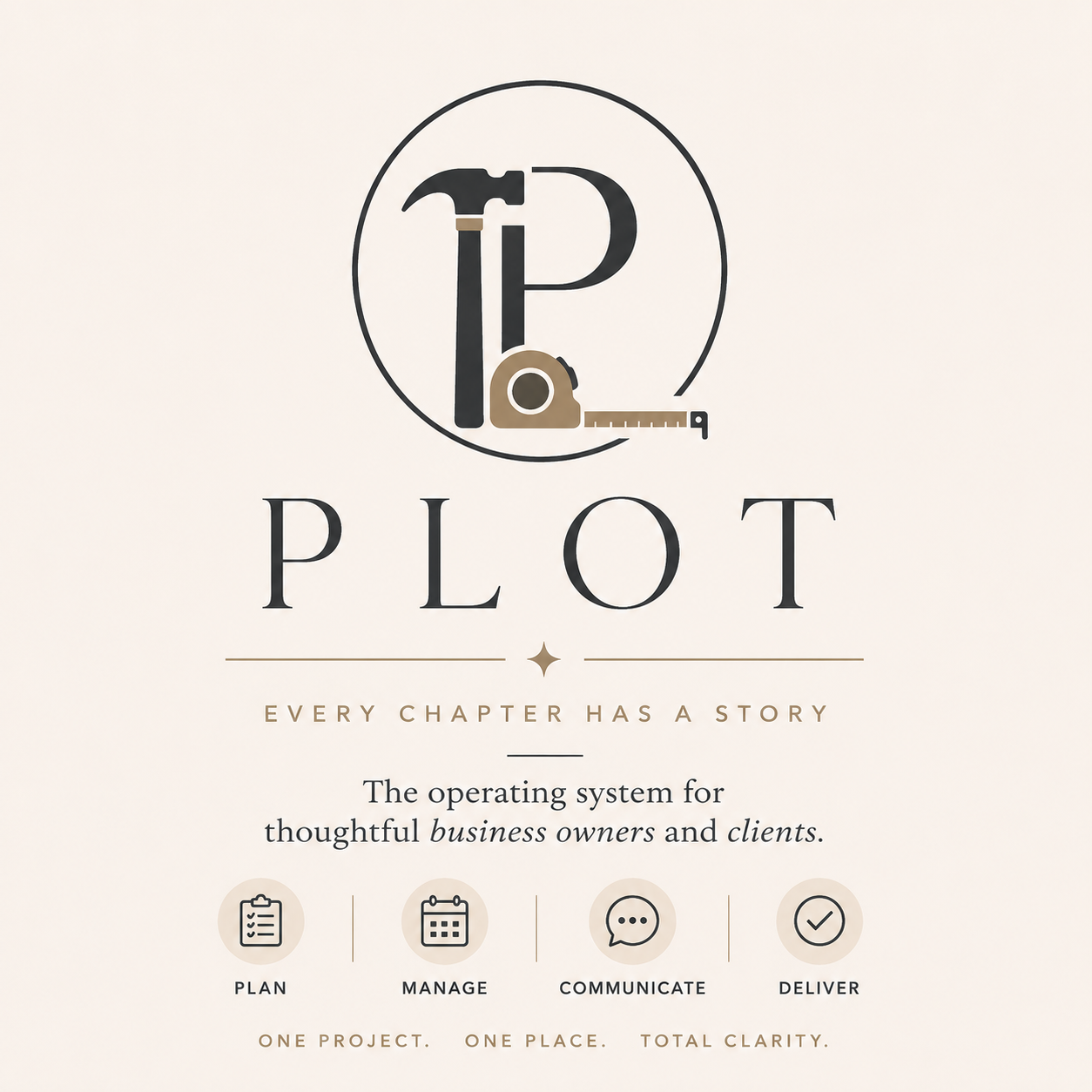PLOT — Every chapter has a story. The operating system for thoughtful business owners and clients.